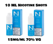 Nicotine Shots by NicNic – 15mg nic shot with 70VG base for mixing with shortfill e-liquids.